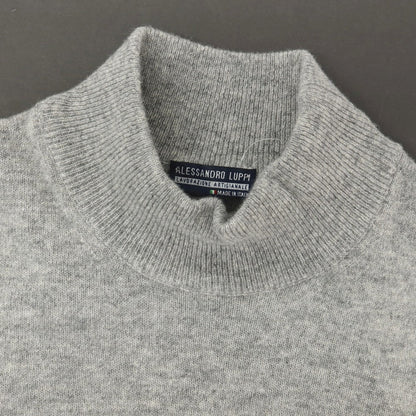 【中古】アレッサンドロルッピ Alessandro Luppi ウールカシミヤ ハイネック プルオーバーニット グレー【サイズ44】【 状態ランクB 】【 メンズ 】