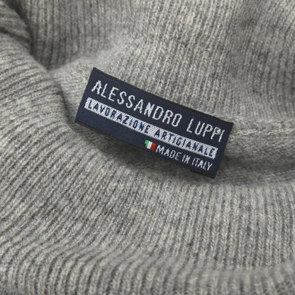 【中古】アレッサンドロルッピ Alessandro Luppi ウールカシミヤ タートルネック プルオーバーニット グレー【サイズ44】【 状態ランクB 】【 メンズ 】