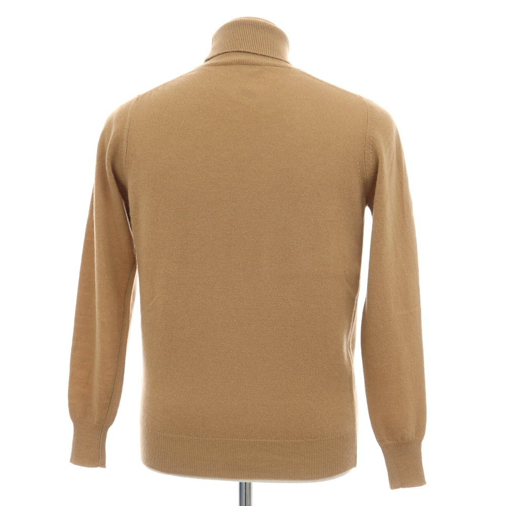【中古】アレッサンドロルッピ Alessandro Luppi ウールカシミヤ タートルネック プルオーバーニット キャメルベージュ【サイズ44】【 状態ランクB 】【 メンズ 】