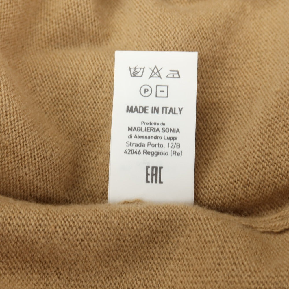 【中古】アレッサンドロルッピ Alessandro Luppi ウールカシミヤ タートルネック プルオーバーニット キャメルベージュ【サイズ44】【 状態ランクB 】【 メンズ 】
