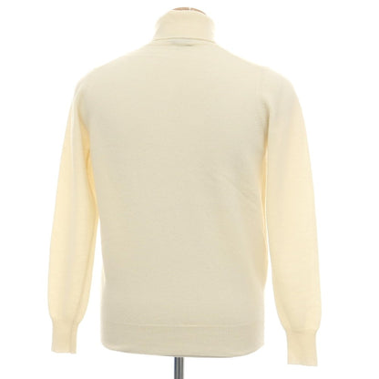 【中古】アレッサンドロルッピ Alessandro Luppi ウールカシミヤ タートルネック プルオーバーニット アイボリー【サイズ44】【 状態ランクC 】【 メンズ 】
