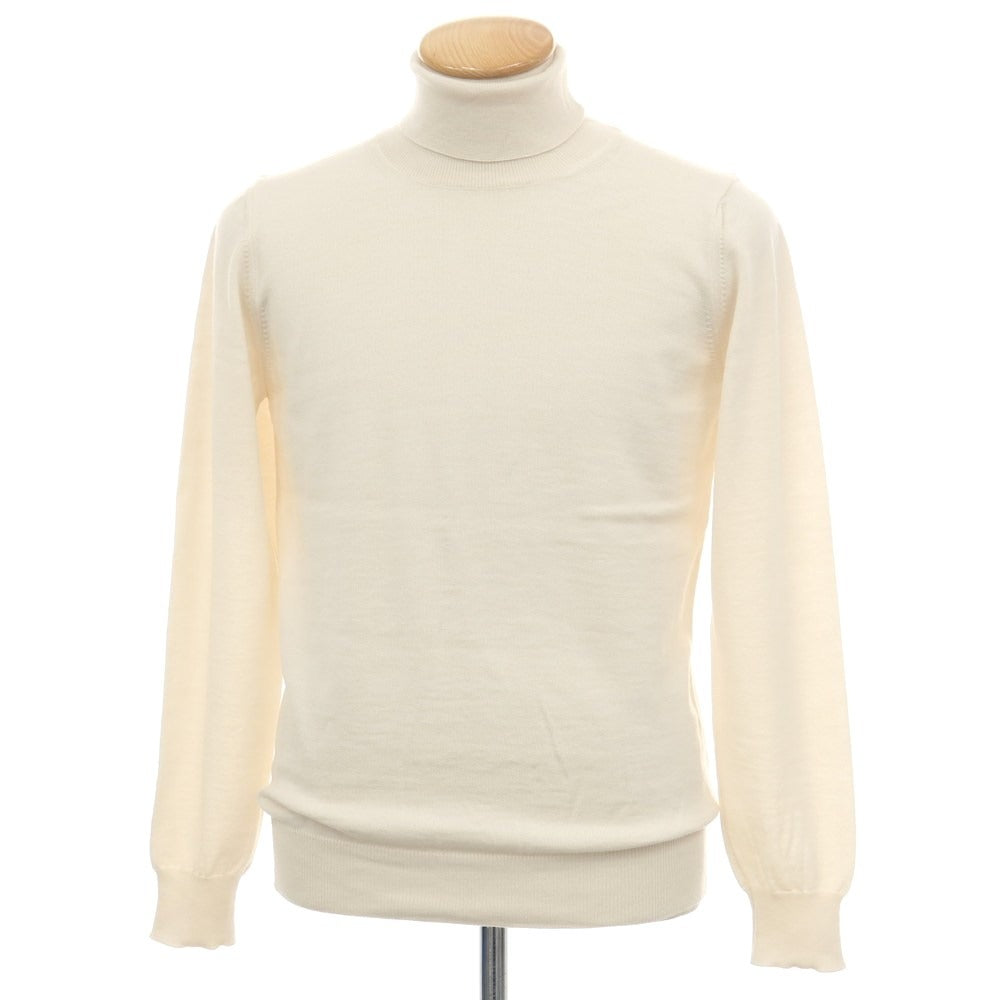 【中古】アレッサンドロルッピ Alessandro Luppi ウール タートルネック プルオーバーニット アイボリー【サイズ44】【 状態ランクA 】【 メンズ 】