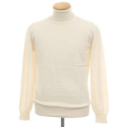 【中古】アレッサンドロルッピ Alessandro Luppi ウール タートルネック プルオーバーニット アイボリー【サイズ44】【 状態ランクA 】【 メンズ 】