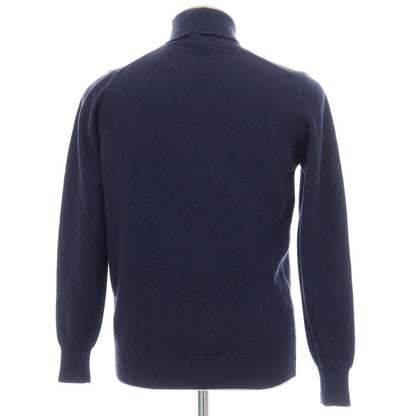 【中古】アレッサンドロルッピ Alessandro Luppi ウールカシミヤ タートルネック プルオーバーニット ネイビー【サイズ44】【 状態ランクB 】【 メンズ 】