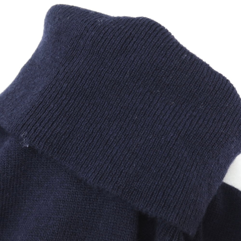 【中古】アレッサンドロルッピ Alessandro Luppi ウールカシミヤ タートルネック プルオーバーニット ネイビー【サイズ44】【 状態ランクB 】【 メンズ 】