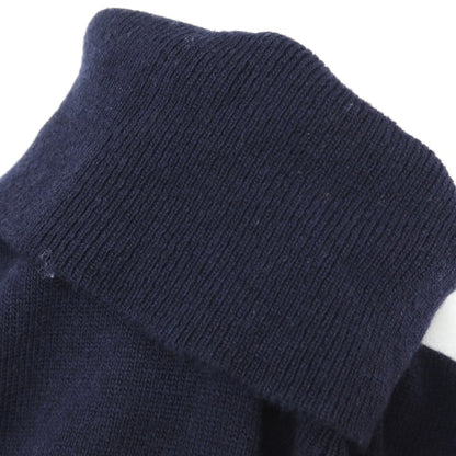 【中古】アレッサンドロルッピ Alessandro Luppi ウールカシミヤ タートルネック プルオーバーニット ネイビー【サイズ44】【 状態ランクB 】【 メンズ 】