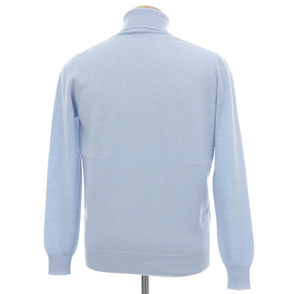 【中古】アレッサンドロルッピ Alessandro Luppi ウールカシミヤ タートルネック プルオーバーニット ライトブルー【サイズ44】【 状態ランクA 】【 メンズ 】