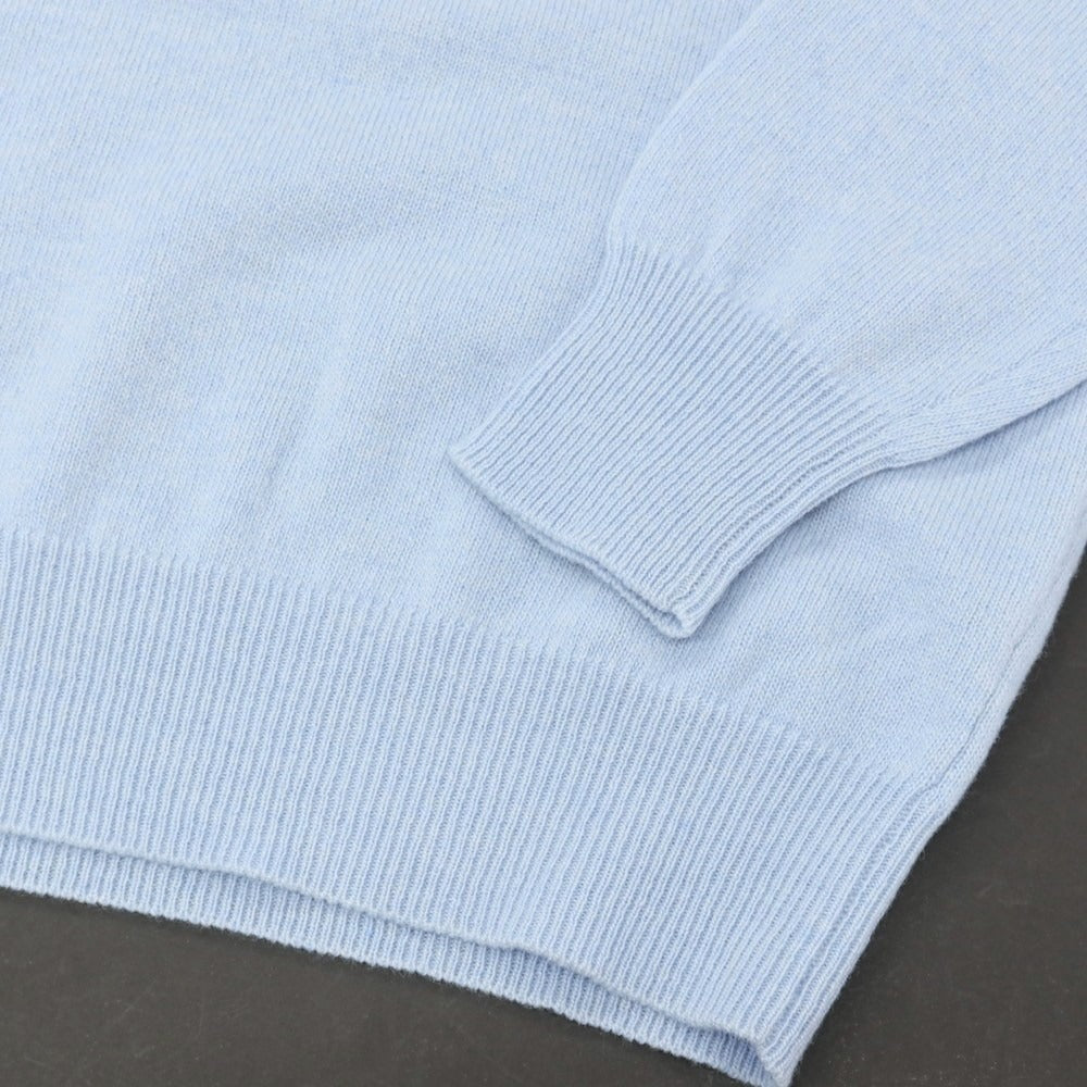 【中古】アレッサンドロルッピ Alessandro Luppi ウールカシミヤ タートルネック プルオーバーニット ライトブルー【サイズ44】【 状態ランクA 】【 メンズ 】