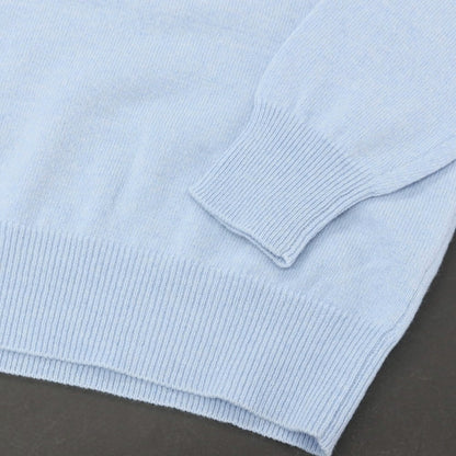 【中古】アレッサンドロルッピ Alessandro Luppi ウールカシミヤ タートルネック プルオーバーニット ライトブルー【サイズ44】【 状態ランクA 】【 メンズ 】