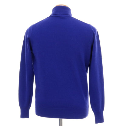 【中古】アレッサンドロルッピ Alessandro Luppi ウールカシミヤ タートルネック プルオーバーニット ロイヤルブルー【サイズ44】【 状態ランクB 】【 メンズ 】