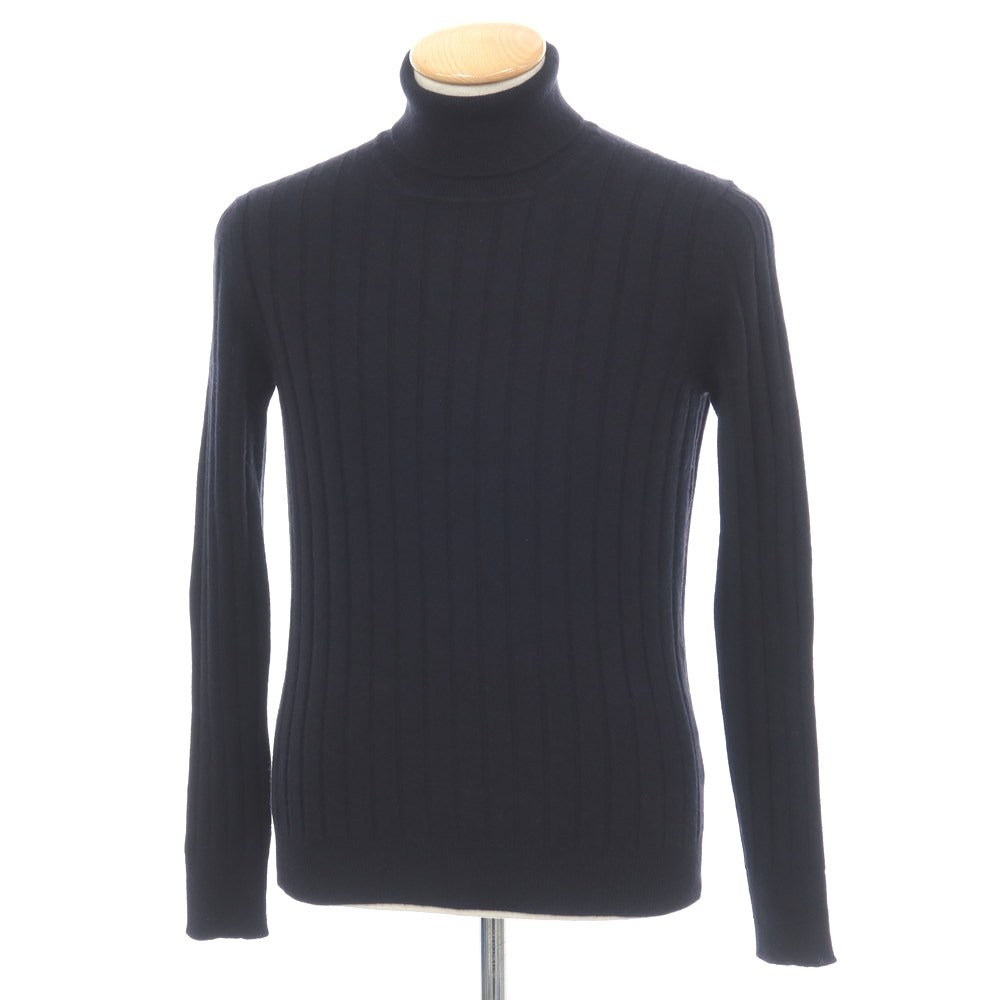 【中古】バフィー BAFY カシミヤ タートルネック プルオーバーニット ダークネイビー【サイズ44】【 状態ランクB 】【 メンズ 】