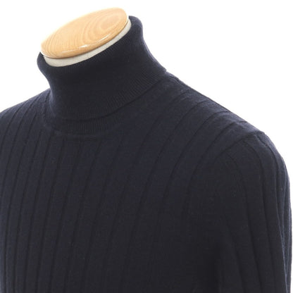 【中古】バフィー BAFY カシミヤ タートルネック プルオーバーニット ダークネイビー【サイズ44】【 状態ランクB 】【 メンズ 】