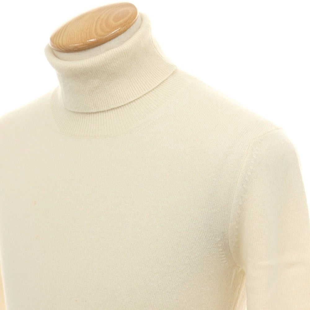 【中古】バフィー BAFY カシミヤ タートルネック プルオーバーニット アイボリー【サイズ44】【 状態ランクC 】【 メンズ 】