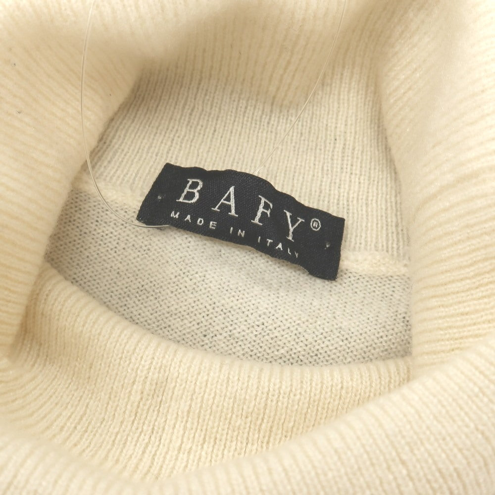 【中古】バフィー BAFY カシミヤ タートルネック プルオーバーニット アイボリー【サイズ44】【 状態ランクC 】【 メンズ 】