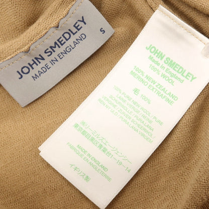 【中古】ジョンスメドレー JOHN SMEDLEY ハイゲージ ウール タートルネック プルオーバーニット キャメルベージュ【サイズS】【 状態ランクC 】【 メンズ 】