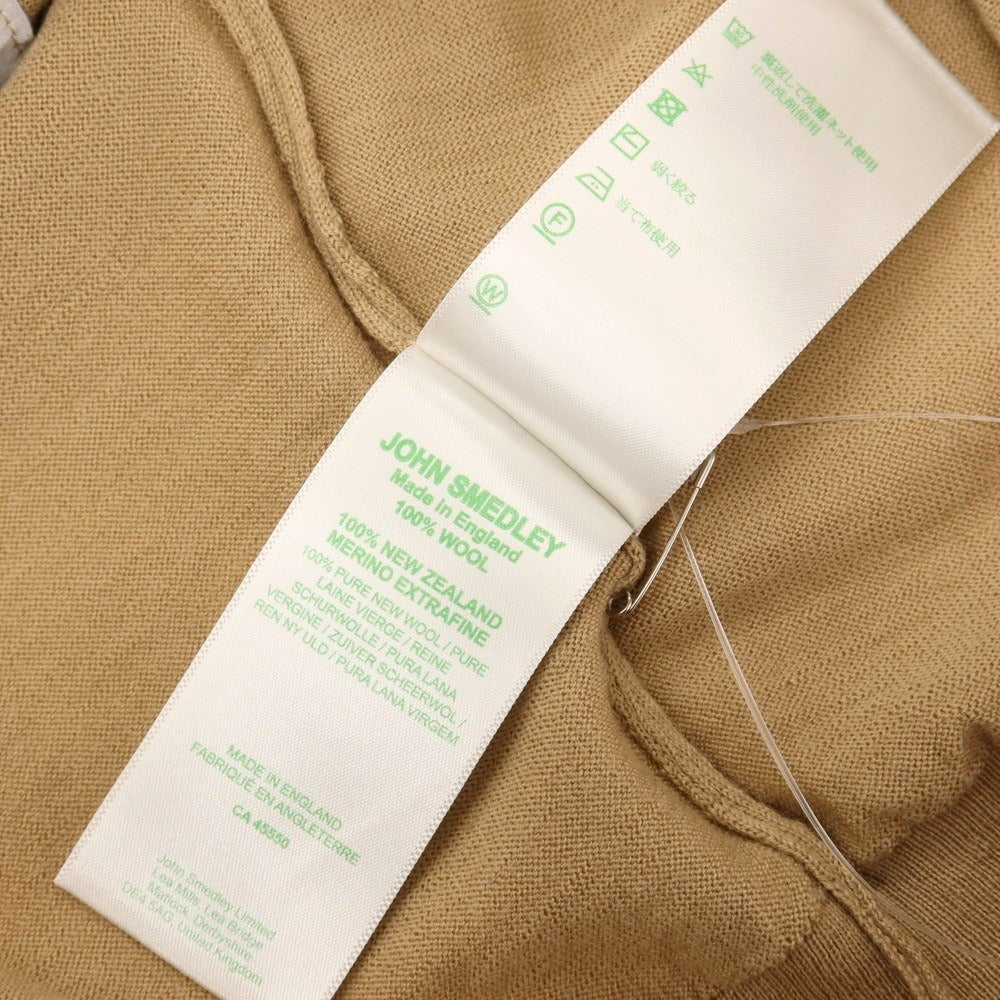 【中古】ジョンスメドレー JOHN SMEDLEY ハイゲージ ウール タートルネック プルオーバーニット キャメルベージュ【サイズS】【 状態ランクC 】【 メンズ 】
