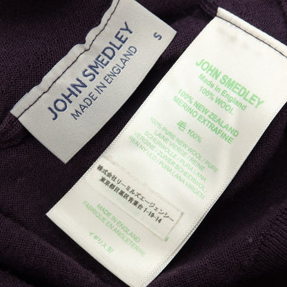 【中古】ジョンスメドレー JOHN SMEDLEY ハイゲージ ウール タートルネック プルオーバーニット パープル【サイズS】【 状態ランクB 】【 メンズ 】