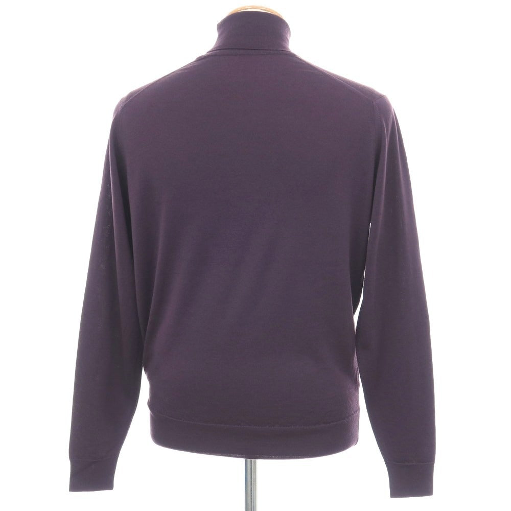 【中古】ジョンスメドレー JOHN SMEDLEY ハイゲージ ウール タートルネック プルオーバーニット パープル【サイズS】【 状態ランクA 】【 メンズ 】