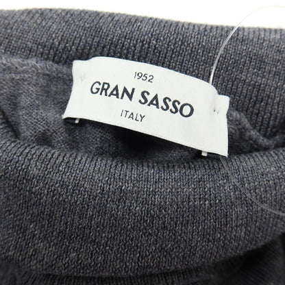 【中古】グランサッソ GRAN SASSO ウール タートルネック プルオーバーニット グレー【サイズ44】【 状態ランクB 】【 メンズ 】