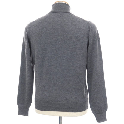 【中古】グランサッソ GRAN SASSO ウール タートルネック プルオーバーニット グレー【サイズ44】【 状態ランクB 】【 メンズ 】