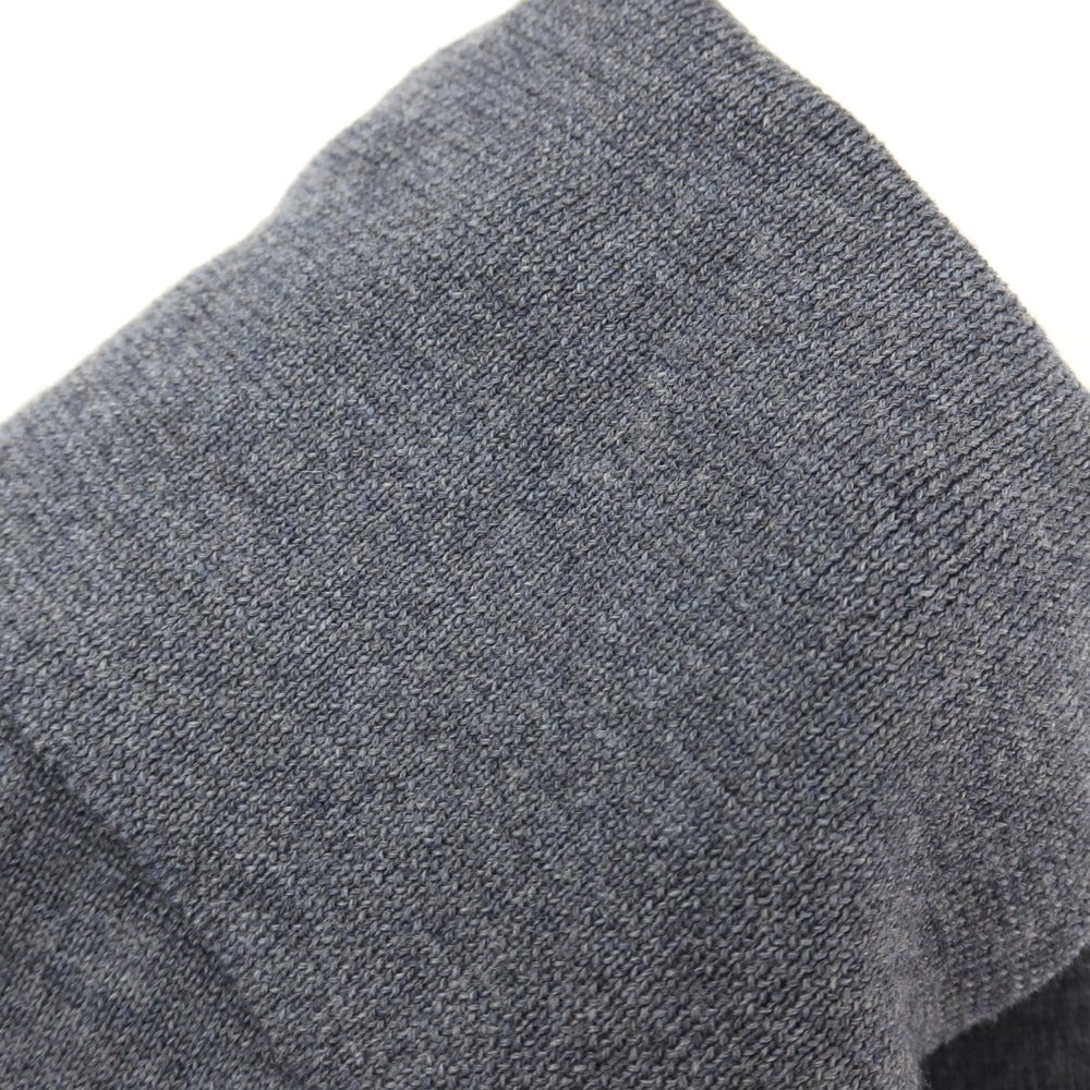 【中古】グランサッソ GRAN SASSO ウール タートルネック プルオーバーニット グレー【サイズ44】【 状態ランクB 】【 メンズ 】