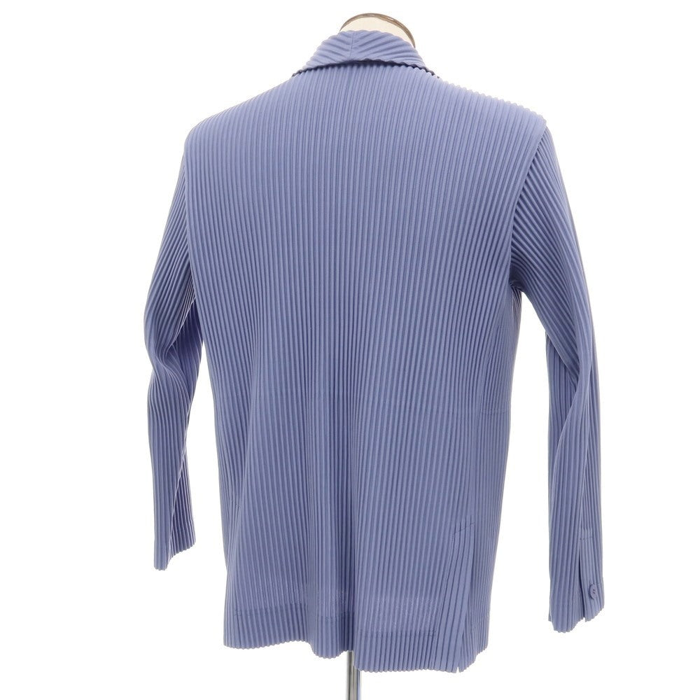 【中古】オム プリッセ イッセイミヤケ HOMME PLISSE ISSEY MIYAKE 2026年春夏 プリーツ加工 ダブル4B カジュアルジャケット ダスティバイオレット【サイズ表記なし（L位）】【 状態ランクA 】【 メンズ 】