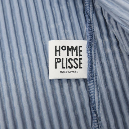 【中古】オム プリッセ イッセイミヤケ HOMME PLISSE ISSEY MIYAKE 2026年春夏 プリーツ加工 ダブル4B カジュアルジャケット ダスティバイオレット【サイズ表記なし（L位）】【 状態ランクA 】【 メンズ 】