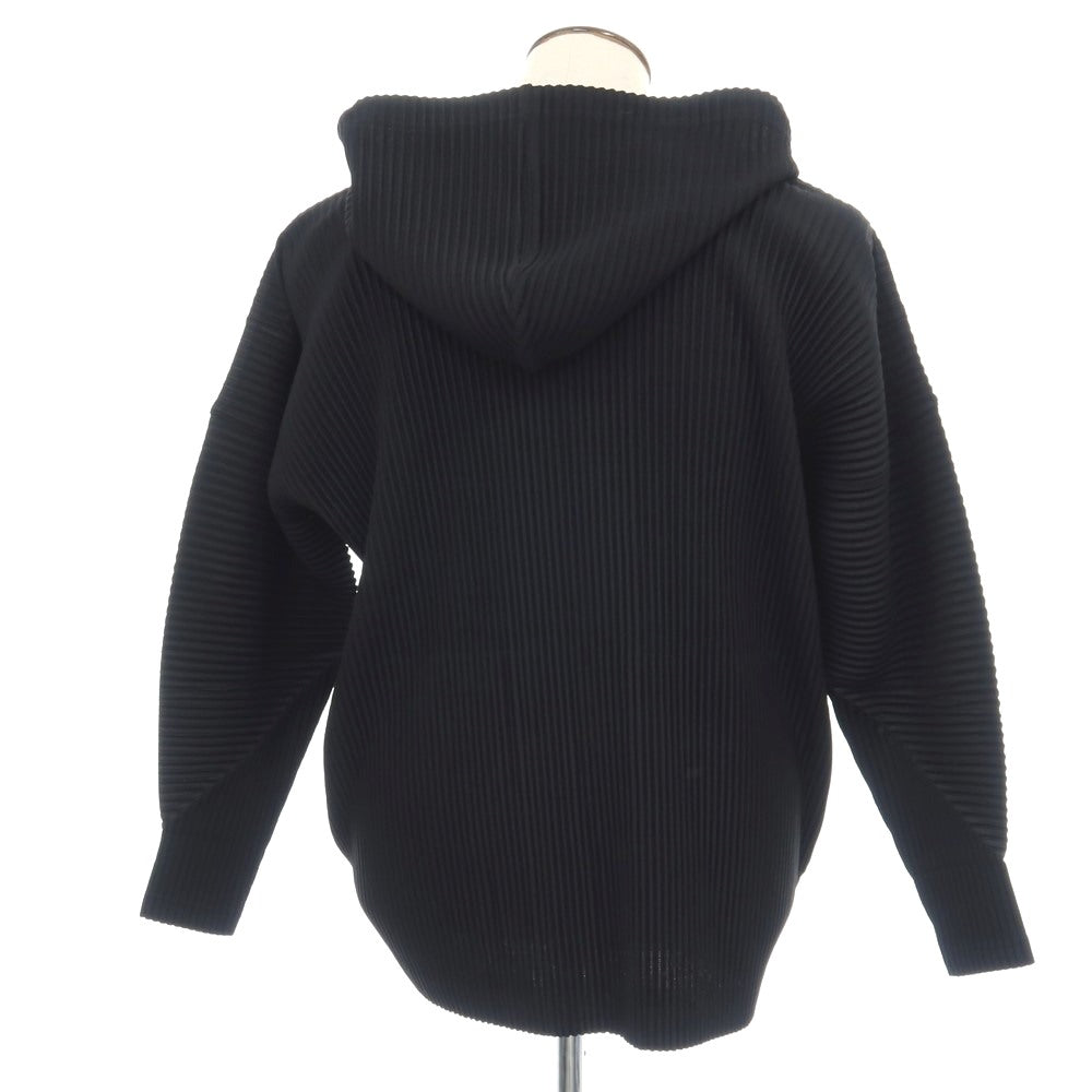 【中古】オム プリッセ イッセイミヤケ HOMME PLISSE ISSEY MIYAKE 2026年春夏 プリーツ加工 フーデッドブルゾン ブラック【サイズ表記なし（L位）】【 状態ランクA 】【 メンズ 】