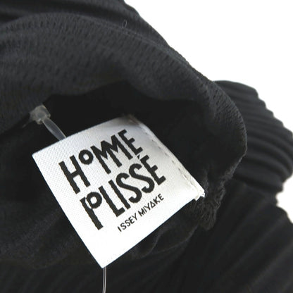 【中古】オム プリッセ イッセイミヤケ HOMME PLISSE ISSEY MIYAKE 2026年春夏 プリーツジャージー ショート丈 モックネック カットソー ブラック【サイズ表記なし（L位）】【 状態ランクA 】【 メンズ 】