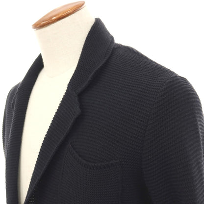 【中古】アザブテーラー azabu tailor R&amp;BLUES コットンアクリル ジャケット型 カーディガン ブラック【サイズM】【 状態ランクB 】【 メンズ 】
