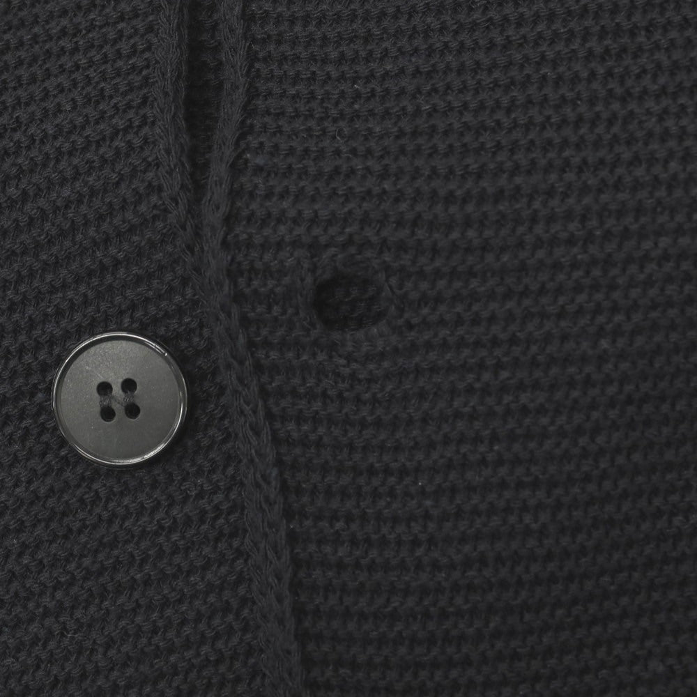 【中古】アザブテーラー azabu tailor R&amp;BLUES コットンアクリル ジャケット型 カーディガン ブラック【サイズM】【 状態ランクB 】【 メンズ 】