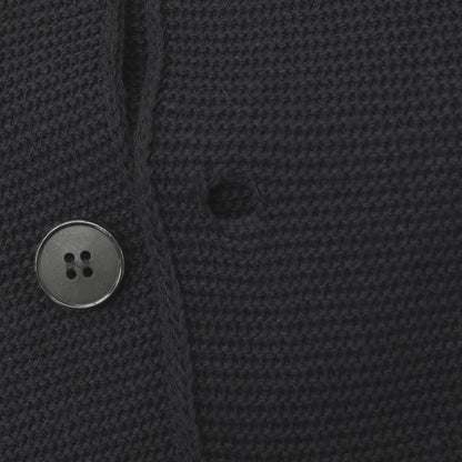 【中古】アザブテーラー azabu tailor R&amp;BLUES コットンアクリル ジャケット型 カーディガン ブラック【サイズM】【 状態ランクB 】【 メンズ 】