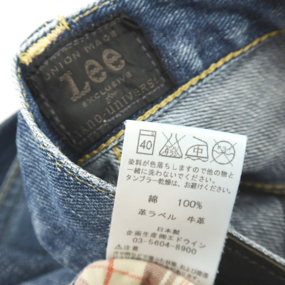 【中古】リー Lee nano universe別注 コットン デニムパンツ ジーンズ ネイビー【サイズ29】【 状態ランクB 】【 メンズ 】