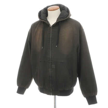 【中古】ディーシーシューズ DC SHOES コットンポリエステルレーヨンポリウレタン フーデッド 中綿ブルゾン ブラウンxブラック【サイズM】【 状態ランクB 】【 メンズ 】