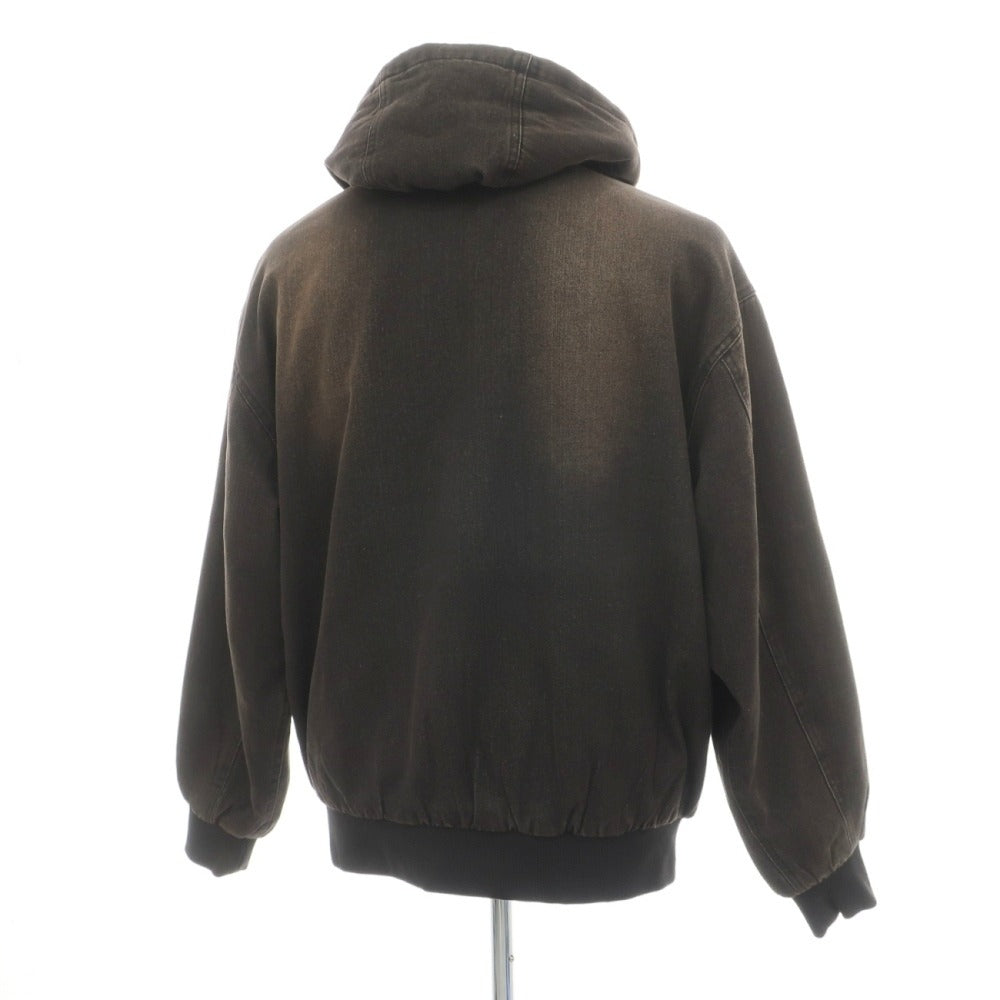 【中古】ディーシーシューズ DC SHOES コットンポリエステルレーヨンポリウレタン フーデッド 中綿ブルゾン ブラウンxブラック【サイズM】【 状態ランクB 】【 メンズ 】