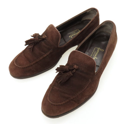 【中古】フェランテ FERRANTE スエード ローファー ブラウン【サイズ5 1/2】【 状態ランクC 】【 メンズ 】