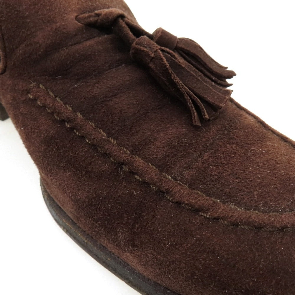 【中古】フェランテ FERRANTE スエード ローファー ブラウン【サイズ5 1/2】【 状態ランクC 】【 メンズ 】