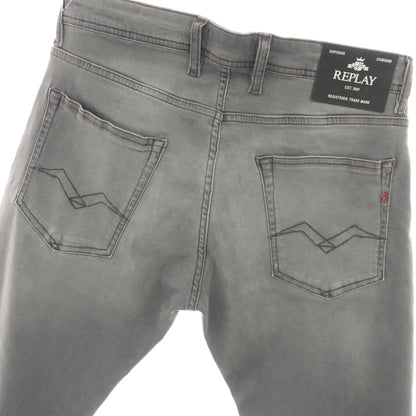 【中古】リプレイ REPLAY GROVER ストレッチ コットン デニムパンツ ジーンズ グレー【サイズ33】【 状態ランクA 】【 メンズ 】