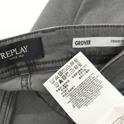 【中古】リプレイ REPLAY GROVER ストレッチ コットン デニムパンツ ジーンズ グレー【サイズ33】【 状態ランクA 】【 メンズ 】