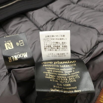 【中古】ムーレー MOORER ACQUA FILIPPO-KM ナイロンポリウレタン ダウンジャケット ブラック【サイズ46】【 状態ランクA 】【 メンズ 】