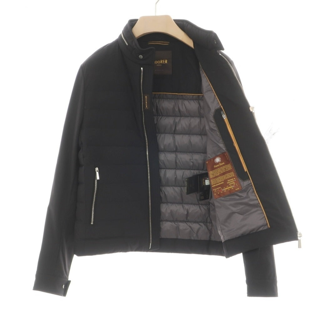 【中古】ムーレー MOORER ACQUA FILIPPO-KM ナイロンポリウレタン ダウンジャケット ブラック【サイズ46】【 状態ランクA 】【 メンズ 】