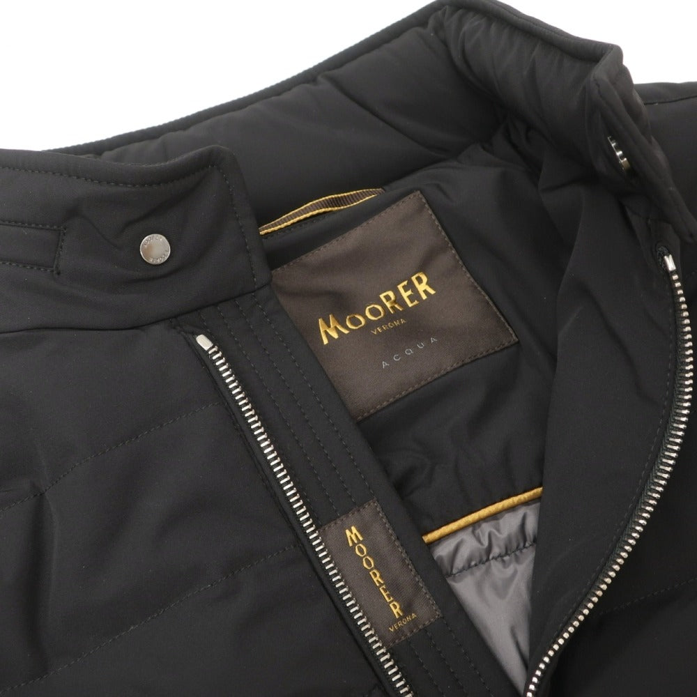 【中古】ムーレー MOORER ACQUA FILIPPO-KM ナイロンポリウレタン ダウンジャケット ブラック【サイズ46】【 状態ランクA 】【 メンズ 】