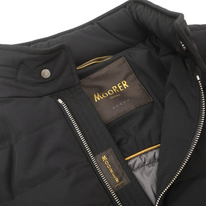 【中古】ムーレー MOORER ACQUA FILIPPO-KM ナイロンポリウレタン ダウンジャケット ブラック【サイズ46】【 状態ランクA 】【 メンズ 】