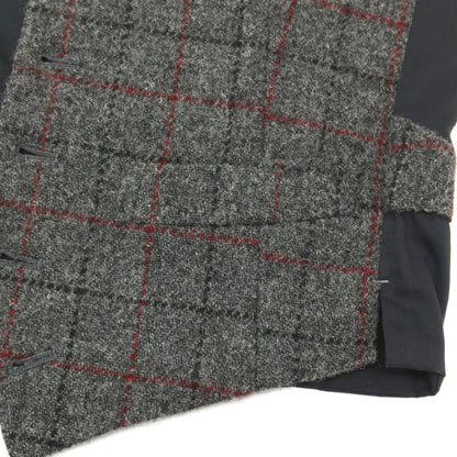 【中古】オックスフォードクラシック OXFORD CLASSIC ウール ハリスツイード チェック カジュアル系ジレ ベスト グレー【サイズ表記なし（M位）】【 状態ランクB 】【 メンズ 】