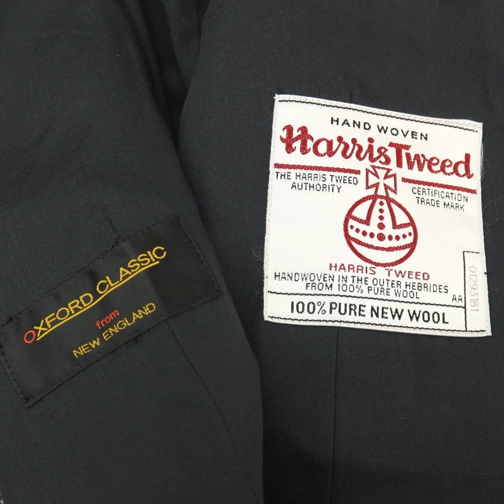 【中古】オックスフォードクラシック OXFORD CLASSIC ウール ハリスツイード チェック カジュアル系ジレ ベスト グレー【サイズ表記なし（M位）】【 状態ランクB 】【 メンズ 】