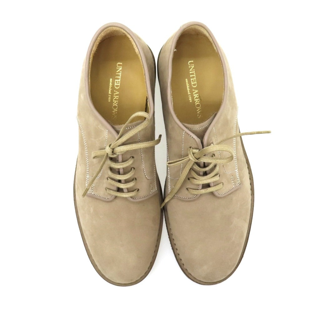 【中古】ユナイテッドアローズ UNITED ARROWS ヌバック ドレスシューズ ベージュ【サイズ39】【 状態ランクA 】【 メンズ 】
