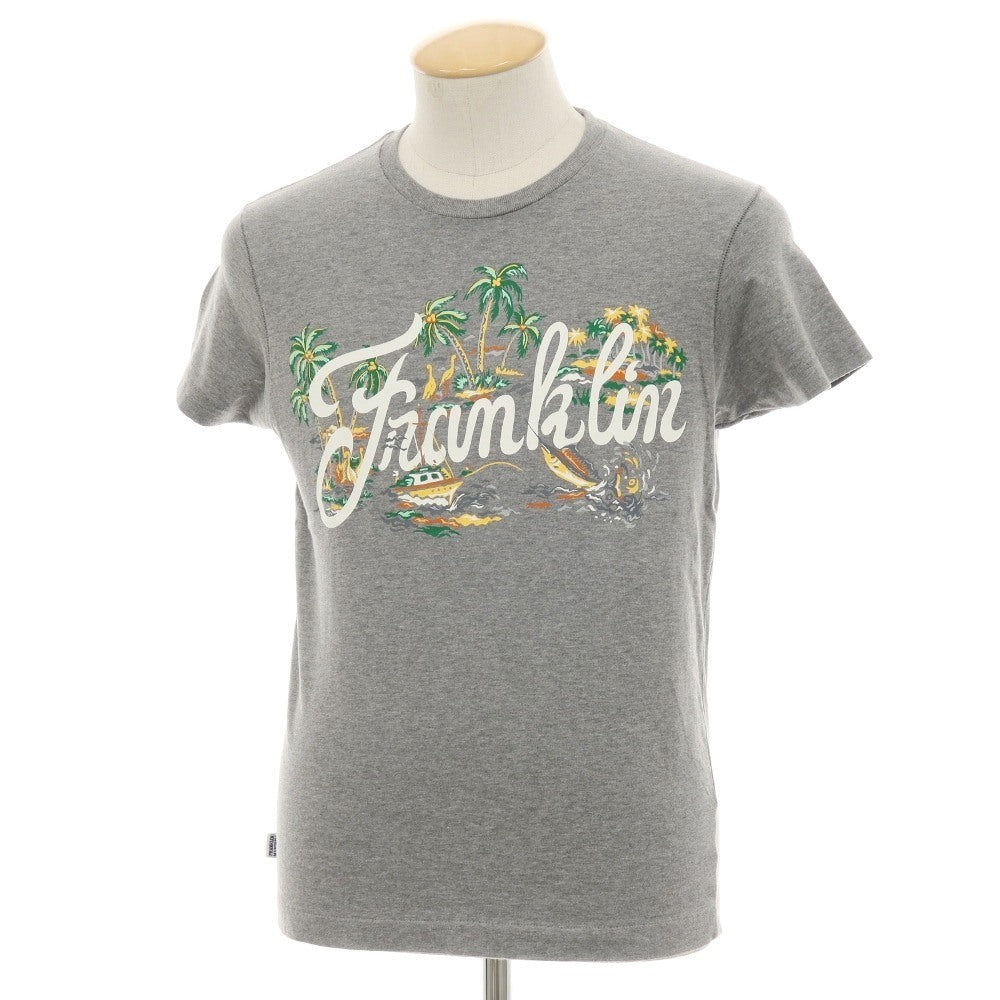 【中古】フランクリンマーシャル FRANKLIN&amp;MARSHALL コットン クルーネック 半袖Ｔシャツ グレー【サイズXS】【 状態ランクC 】【 メンズ 】