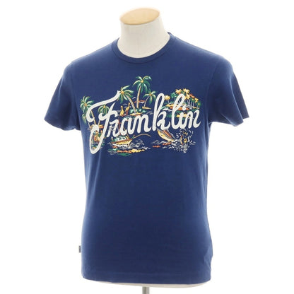【中古】フランクリンマーシャル FRANKLIN&amp;MARSHALL コットン クルーネック 半袖Ｔシャツ ネイビーブルー系【サイズXS】【 状態ランクC 】【 メンズ 】