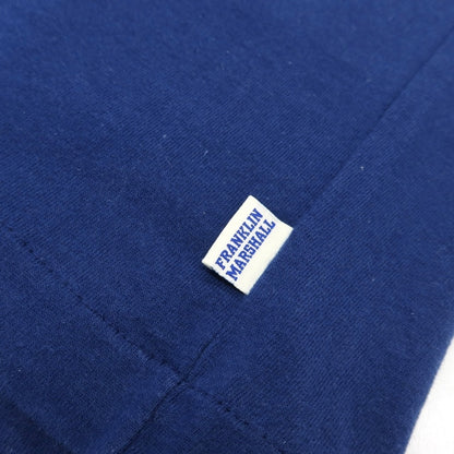 【中古】フランクリンマーシャル FRANKLIN&amp;MARSHALL コットン クルーネック 半袖Ｔシャツ ネイビーブルー系【サイズXS】【 状態ランクC 】【 メンズ 】