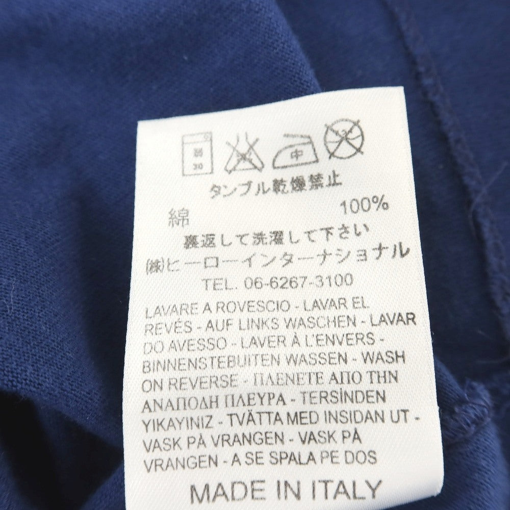 【中古】フランクリンマーシャル FRANKLIN&amp;MARSHALL コットン クルーネック 半袖Ｔシャツ ネイビーブルー系【サイズXS】【 状態ランクC 】【 メンズ 】